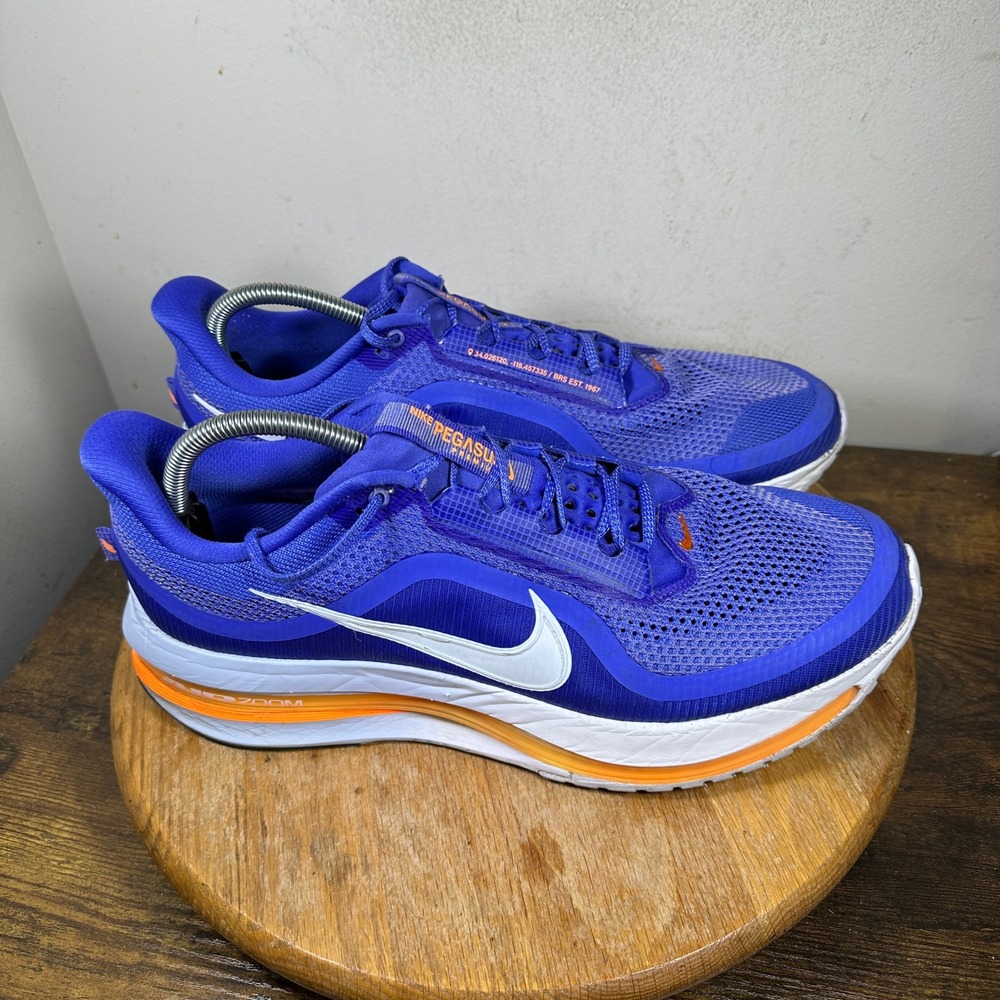 Nike Pegasus Premium Mens Blue Orange Running Shoes HQ2592-400 Size 13